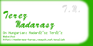 terez madarasz business card